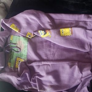 Sponge Bob Purple Hoodie